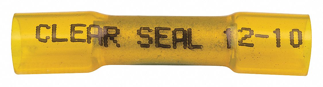 ButtSpliceConnector Yellow 10AWGMax PK50