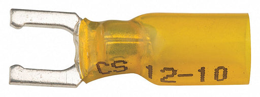 Fork Terminal Tin Copper Yellow PK10