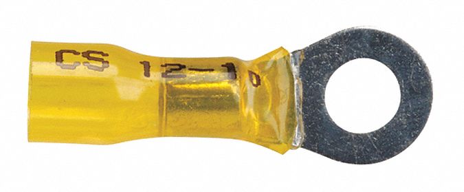Ring Terminal Yellow 12 AWG 10 AWG PK10