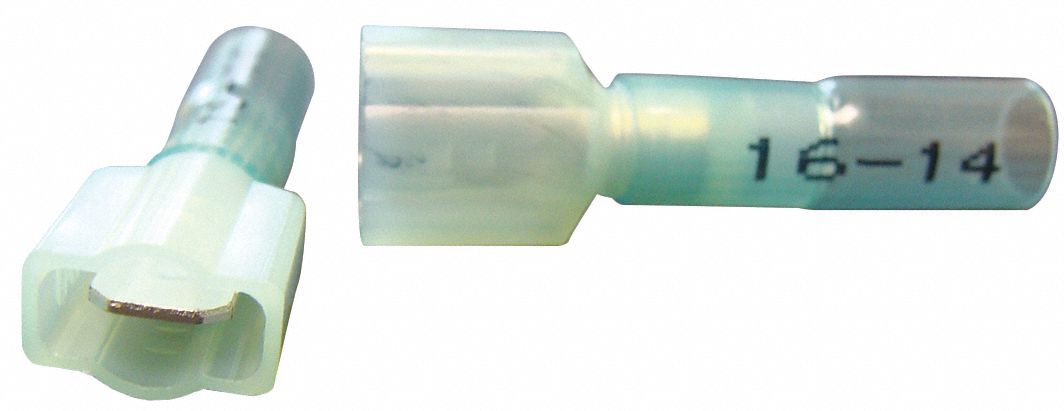 WireDisconnect Blu Nylonw/HeatShrnk PK10