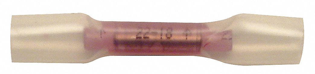ButtSpliceConnector Red 18AWGMax PK10
