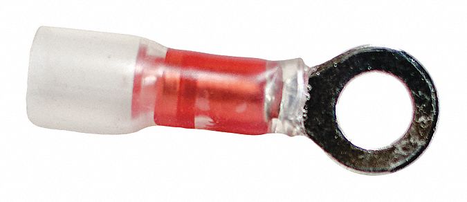 Ring Terminal Red 22 AWG 18 AWG PK10