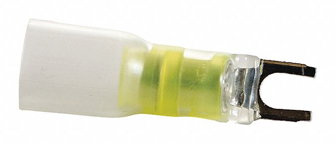 Fork Terminal Tin Copper Yellow PK10