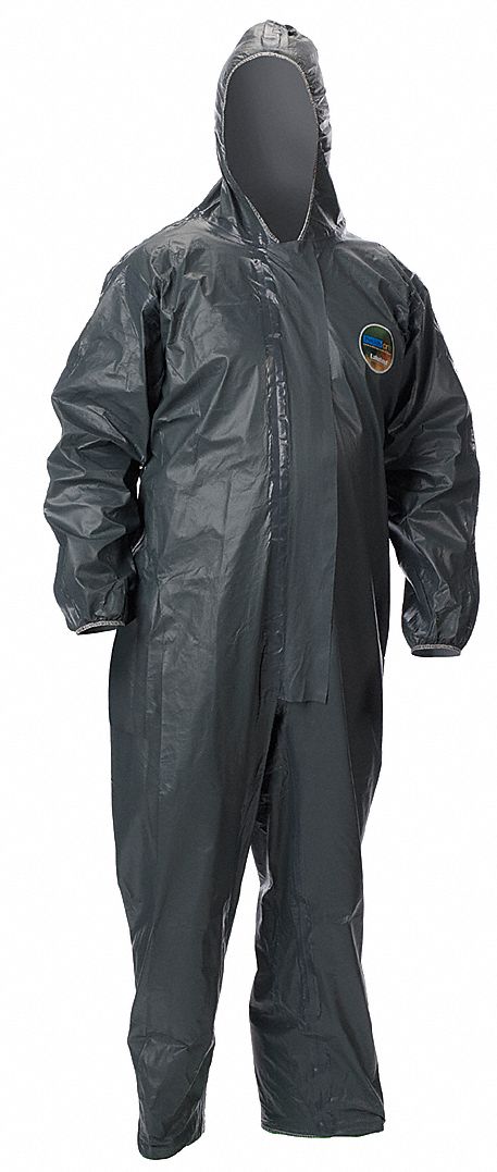Hooded Coverall Elastic Gray 2XL