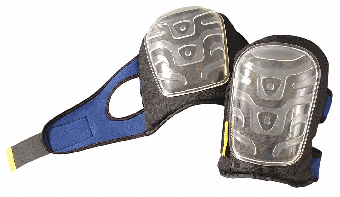 Knee Pad UNIV Hook/Loop Black/Clear PR