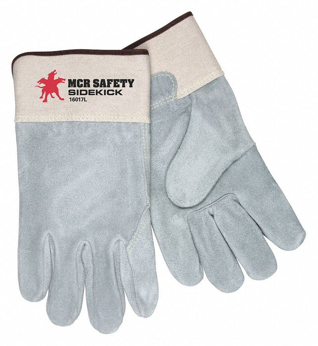 J3486 Leather Gloves Gray XL PK12