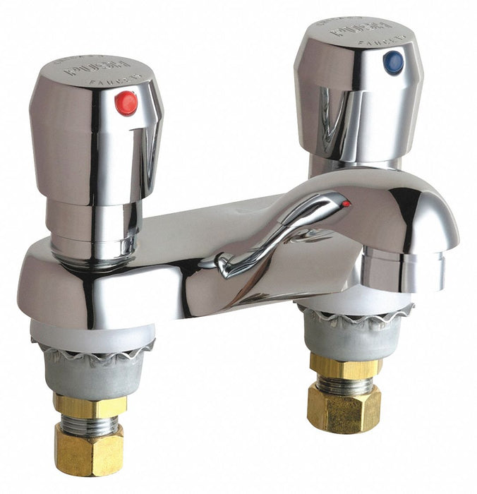Hot And Cold Water Metering Sink Faucet