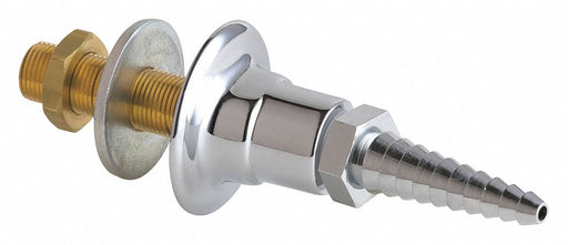 Wall Flange With Serrated Hose Nozzle