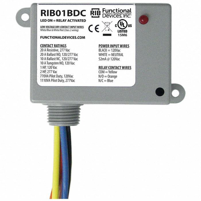 EnclosedPre-Wired Relay 120VAC SPDT 20A