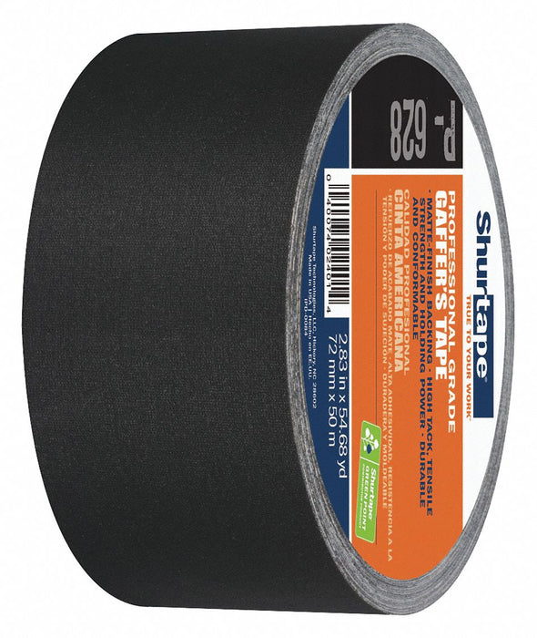 Gaffers Tape Black 2 13/16inx54.5yd PK16