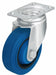 Plate Caster Swivel Rubber 5 1/8 H