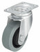 Plate Caster Swivel Rubber 4 11/16 H