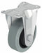 Plate Caster Rigid Rubber 4 11/16 H