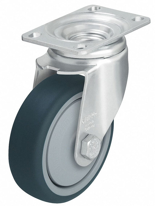 Plate Caster Swivel Polyurethane 5 1/8 H
