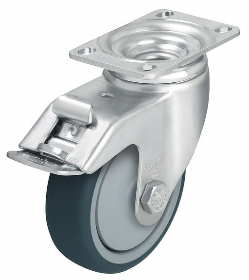 Plate Caster Swivel Polyurethane 6 1/8 H