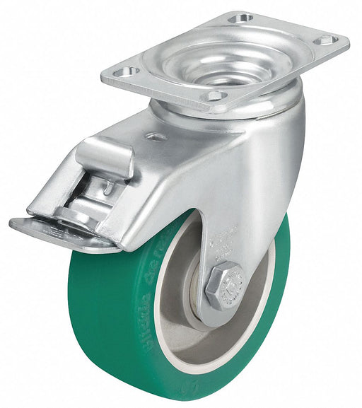 Plate Caster Swivel Polyurethane 5 1/8 H