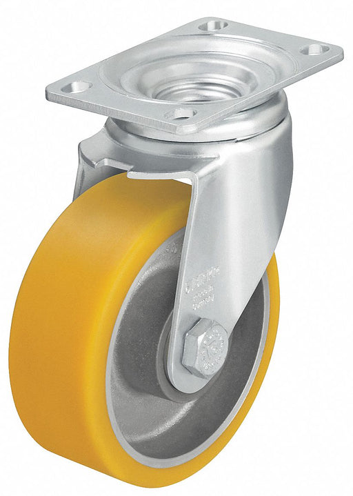 Plate Caster Swivel Polyurethane 6 1/8 H