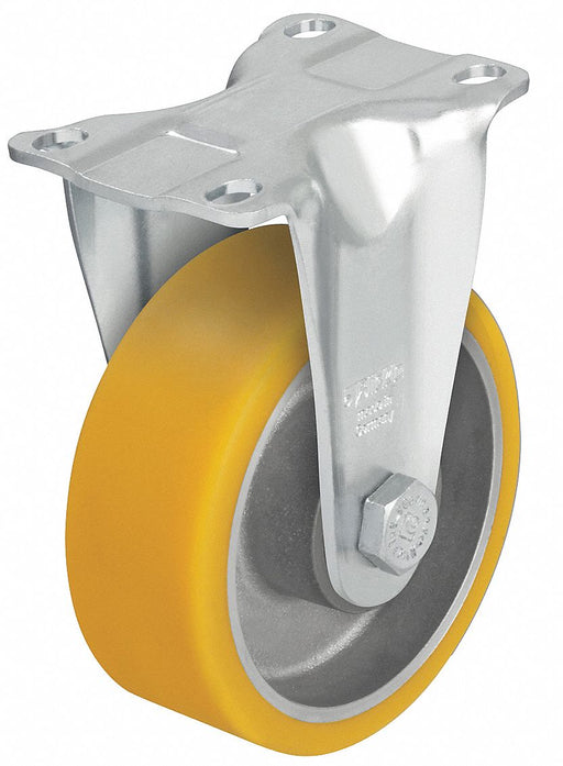 Plate Caster Rigid Polyurethane 6 1/8 H