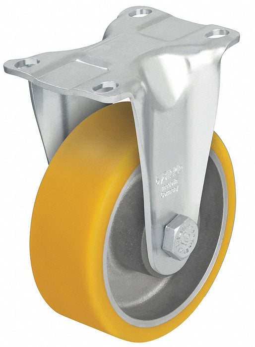 Plate Caster Rigid Polyurethane 6 1/8 H