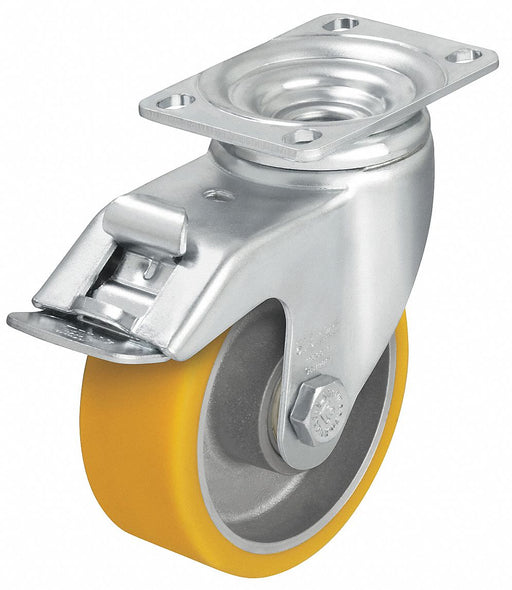 Plate Caster Swivel Polyurethane 5 1/8 H