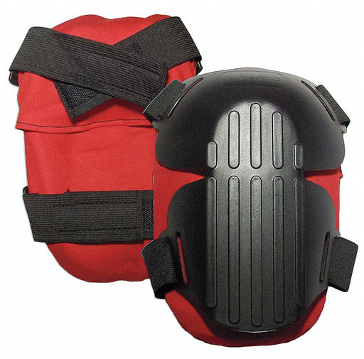 Knee Pad UNIV Hook/Loop Black/Red PR
