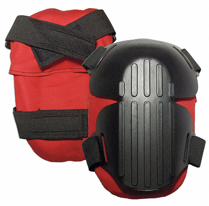 Knee Pad UNIV Hook/Loop Black/Red PR