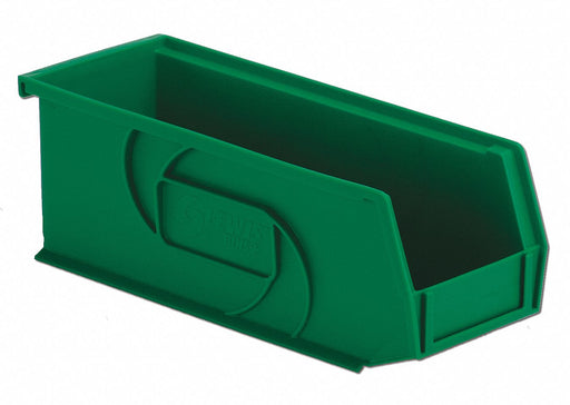 Hang and Stack Bin Green PP 4 in
