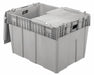 AttachedLidTote 30inL 22inW Gray