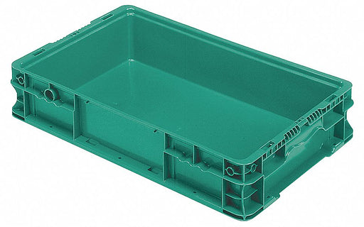 E7303 Straight Wall Ctr Green Solid PP