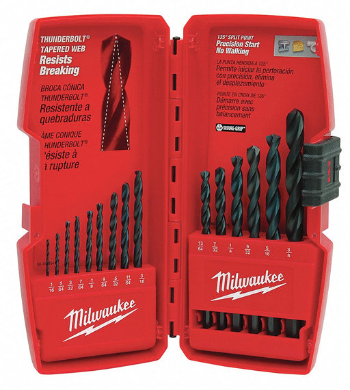 Drill Bit Set Black Oxide 15 pcs.