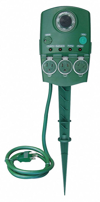 Dancing Ground Stake Outdoor 3 Outlet
