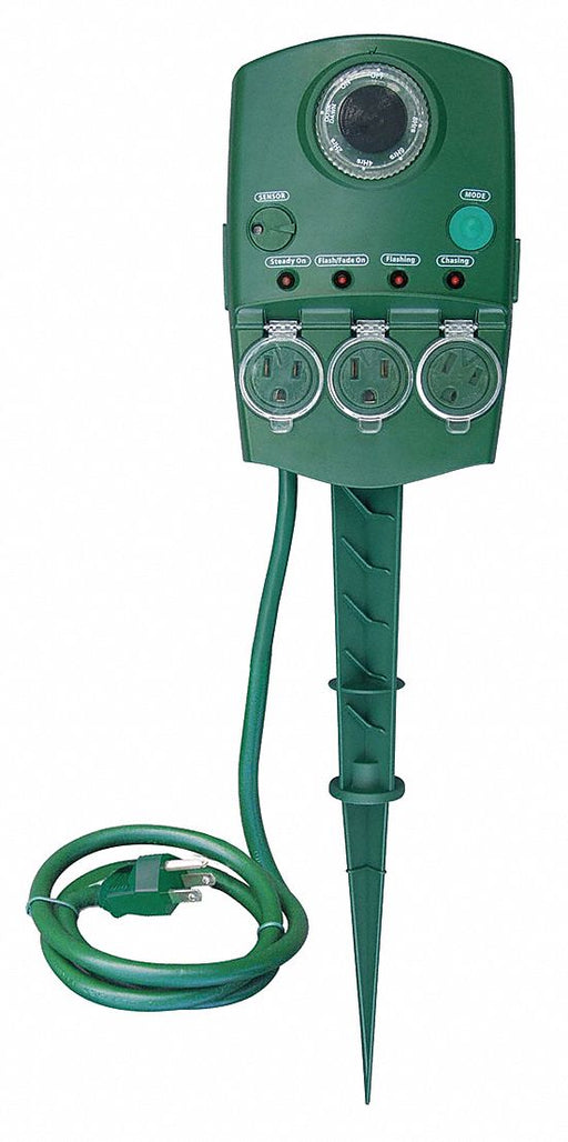 Dancing Ground Stake Outdoor 3 Outlet