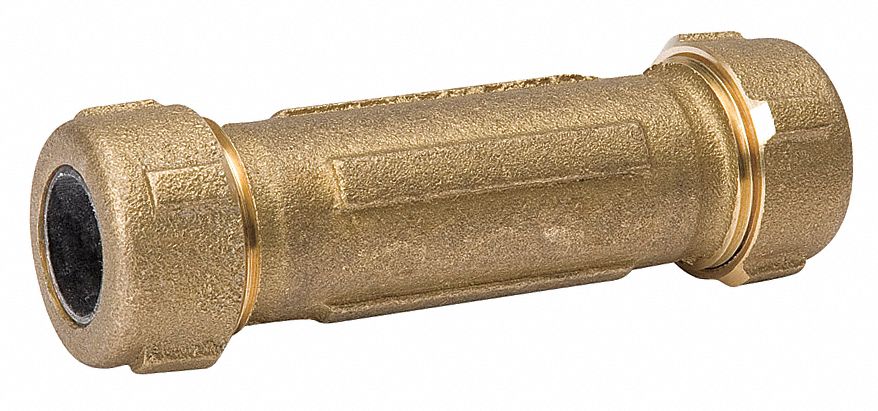 Compression Coupling Brass 1 in Rubber