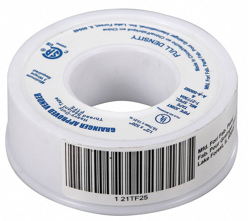 Thread Sealant Tape 1/2 W White