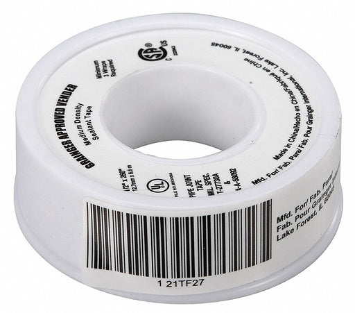 Thread Sealant Tape 1/2 W White