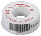Thread Sealant Tape 1/4 W White