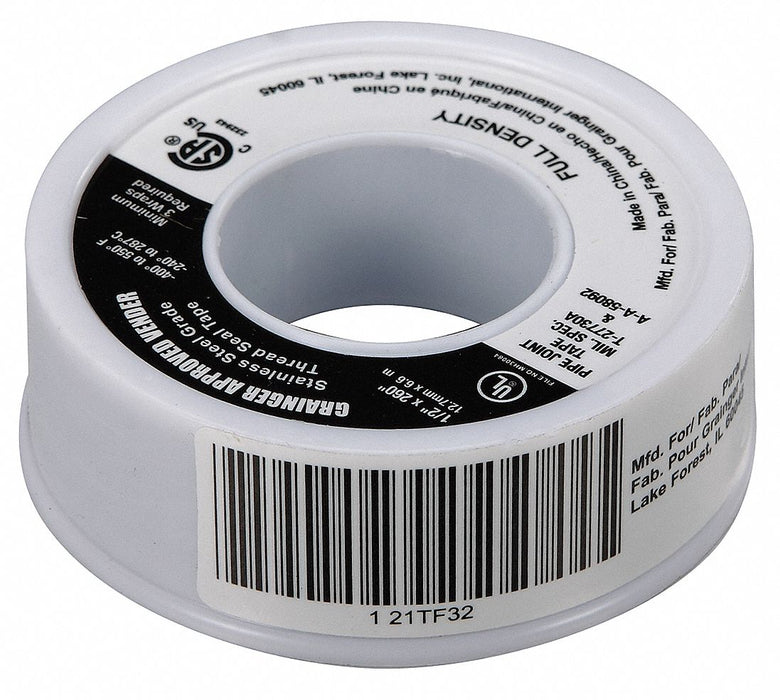 Thread Sealant Tape 1/2 W Gray