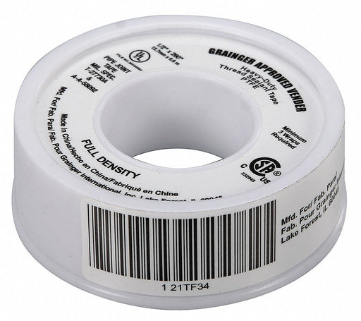 Thread Sealant Tape 1/2 W White
