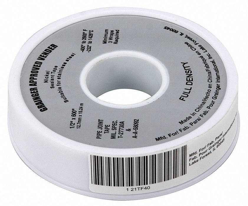 Thread Sealant Tape 1/2 W Gray
