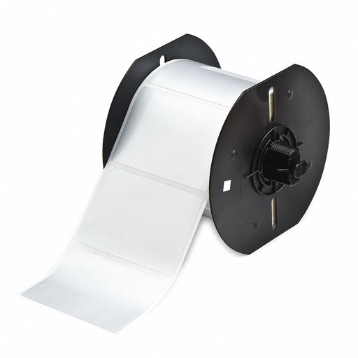 Pre-Cut Label Stock Roll Silver Gloss