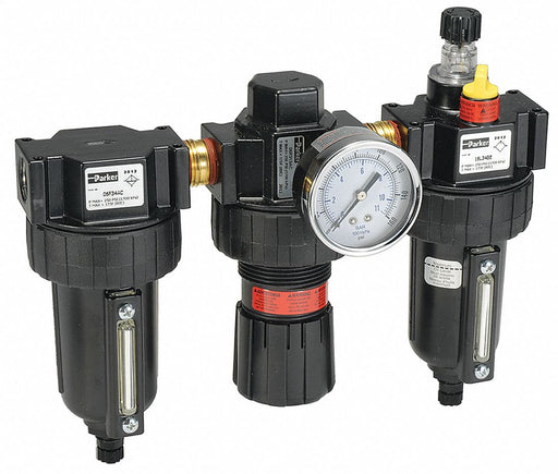 FRL 3 pcs 1/2 NPT 5 micron 90 cfm