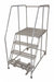Rolling Ladder Steel 70In. H. Gray