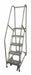 Rolling Ladder Steel 70In. H. Gray