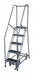 Rolling Ladder Steel 80In. H. Gray