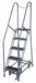 Rolling Ladder Steel 80In. H. Gray