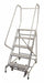 Rolling Ladder Steel 80In. H. Gray