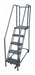 Rolling Ladder Steel 70In. H. Gray