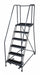 Rolling Ladder Steel 90In. H. Gray