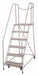 Rolling Ladder Steel 90In. H. Gray