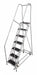 Rolling Ladder Steel 100In. H. Gray